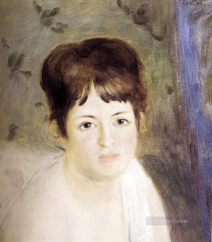 Head Of A Woman master Pierre Auguste Renoir Oil Paintings